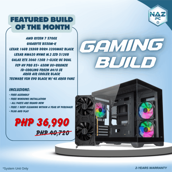 GAMING BUILD (RYZEN 7 5700X+RTX 3060)