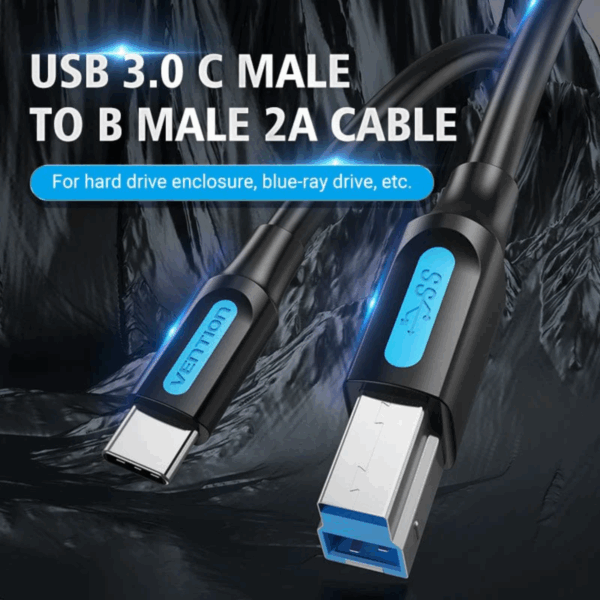 Vention USB 2.0 Type-A Male To Type-B Male Printer Cable - VASA16B300 - Image 3