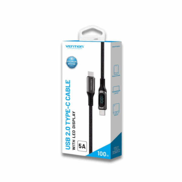 Vention USB 2.0 Type-C Cable with LED Display - TAYBAV - Image 4