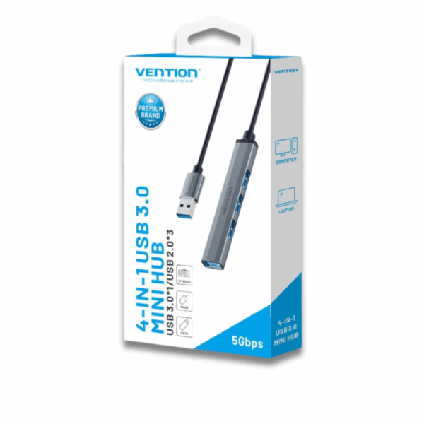 Vention 4-in-1 USB 3.0 Mini Hub - CKOHB - Image 3