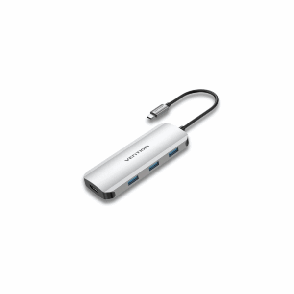 Vention 7-in-1 USB-C Docking Station - TOJHB - Image 2