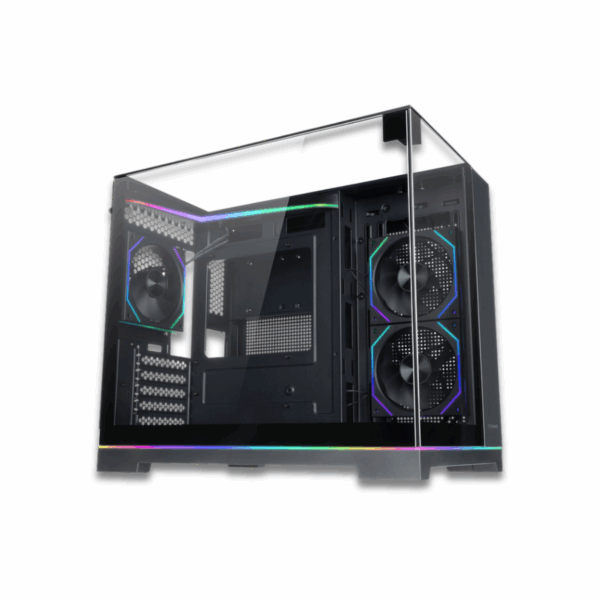 Tecware VX Prism Black Dual Chamber Case w/ 3x 120mm ARGB Fans - Image 3