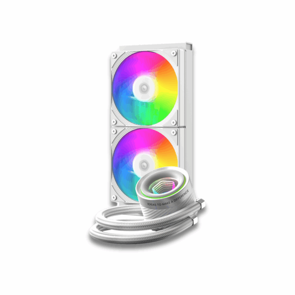 ID-Cooling FX240 INF ARGB 240mm AIO Cooler White - Image 2