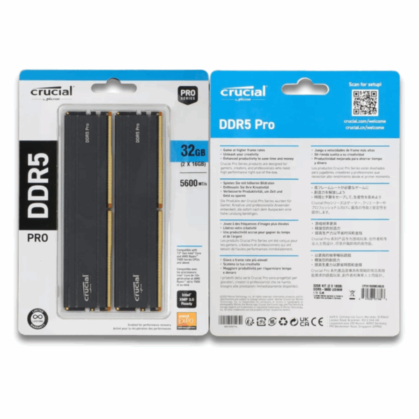 Crucial Pro 32GB 2x16GB DDR5 5600MHZ - Image 4