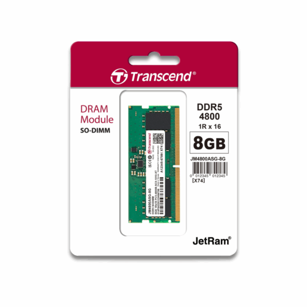 Transcend 8GB 1x8GB DDR5 4800Mhz SODIMM - Image 4