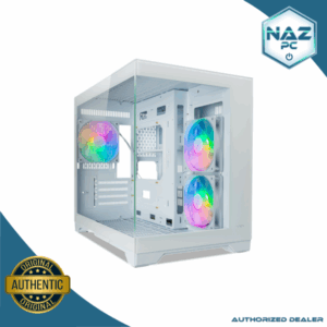 Tecware VXN Evo White MATX Dual Chamber Case w/ 3X 120mm ARGB Fan