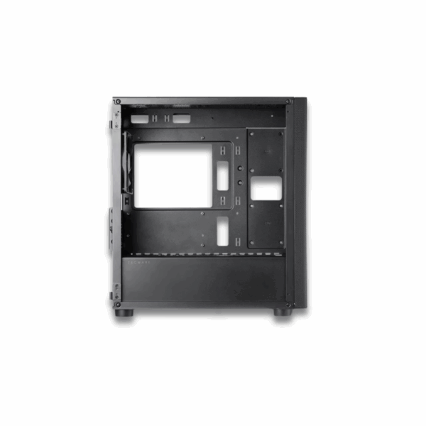 Tecware Flatline Black MATX TG Case with 4 Black Fans - Image 3