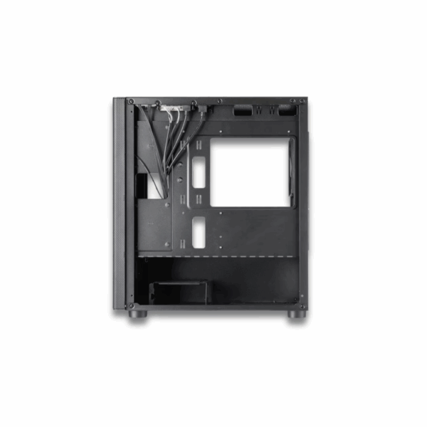 Tecware Flatline Black MATX TG Case with 4 Black Fans - Image 4