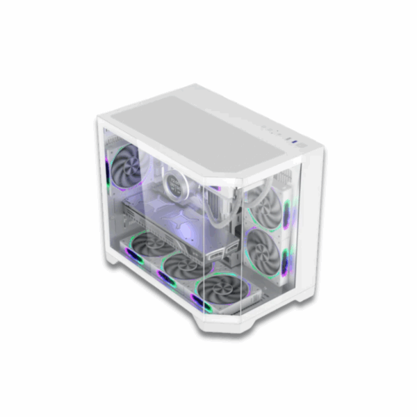 Coolman Spectra Dual Chamber MATX Case White - Image 2