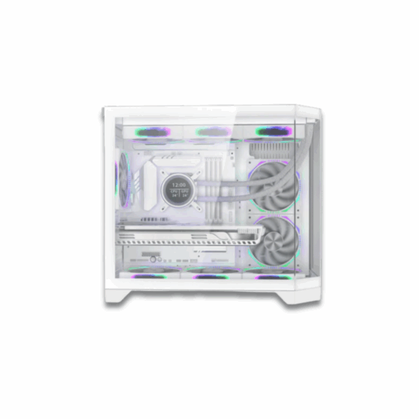 Coolman Spectra Dual Chamber MATX Case White - Image 4