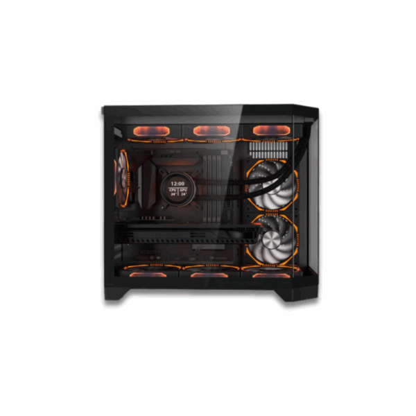 Coolman Spectra Dual Chamber MATX Case Black - Image 4