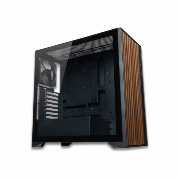 Tecware Timber Black ATX Case w/ 4X 120mm Non-ARGB Fans - Image 3