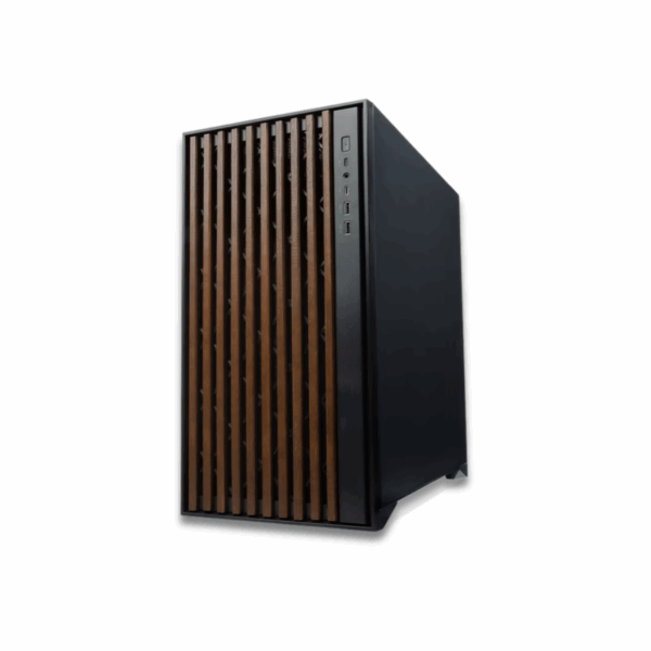 Tecware Timber Black ATX Case w/ 4X 120mm Non-ARGB Fans - Image 4