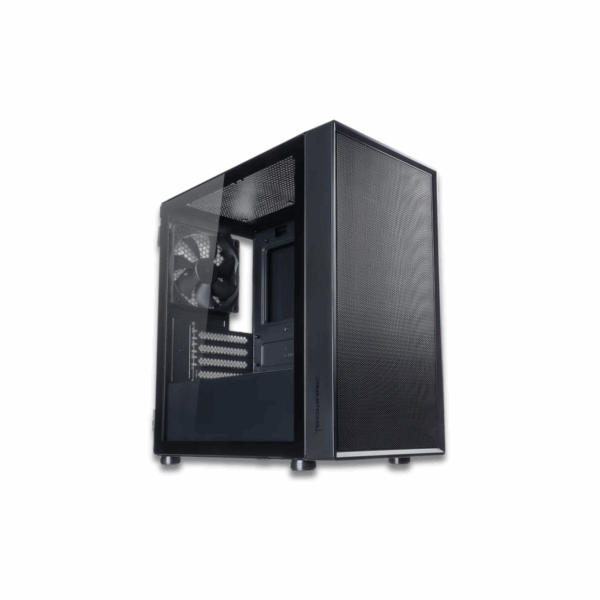Tecware Nexus Air M2 TG MATX Case with 3 Black Fans - Image 2