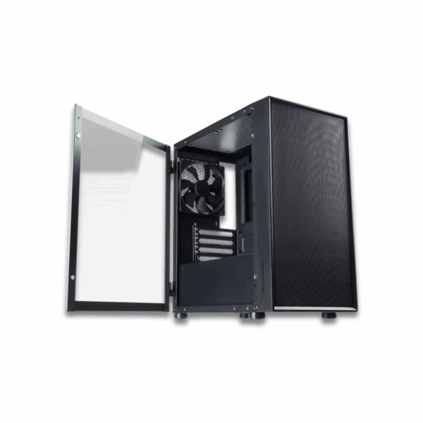 Tecware Nexus Air M2 TG MATX Case with 3 Black Fans - Image 3