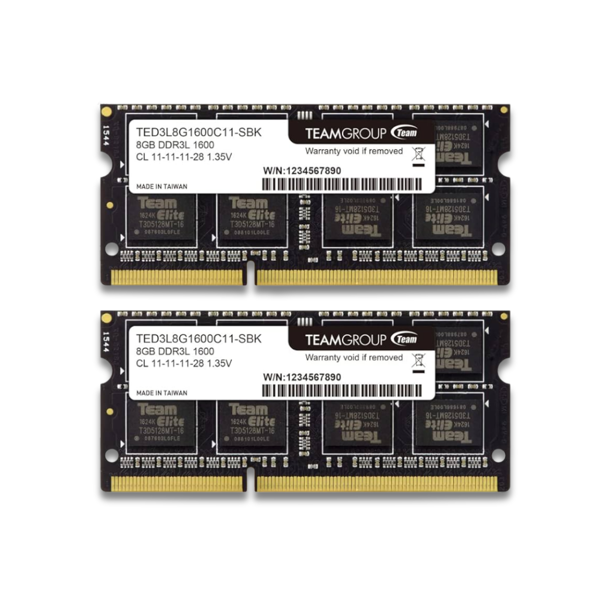 TeamGroup Team Elite 8GB 1x8GB 1600Mhz DDR3 SODIMM (TED38G1600C11-S01) - Image 2